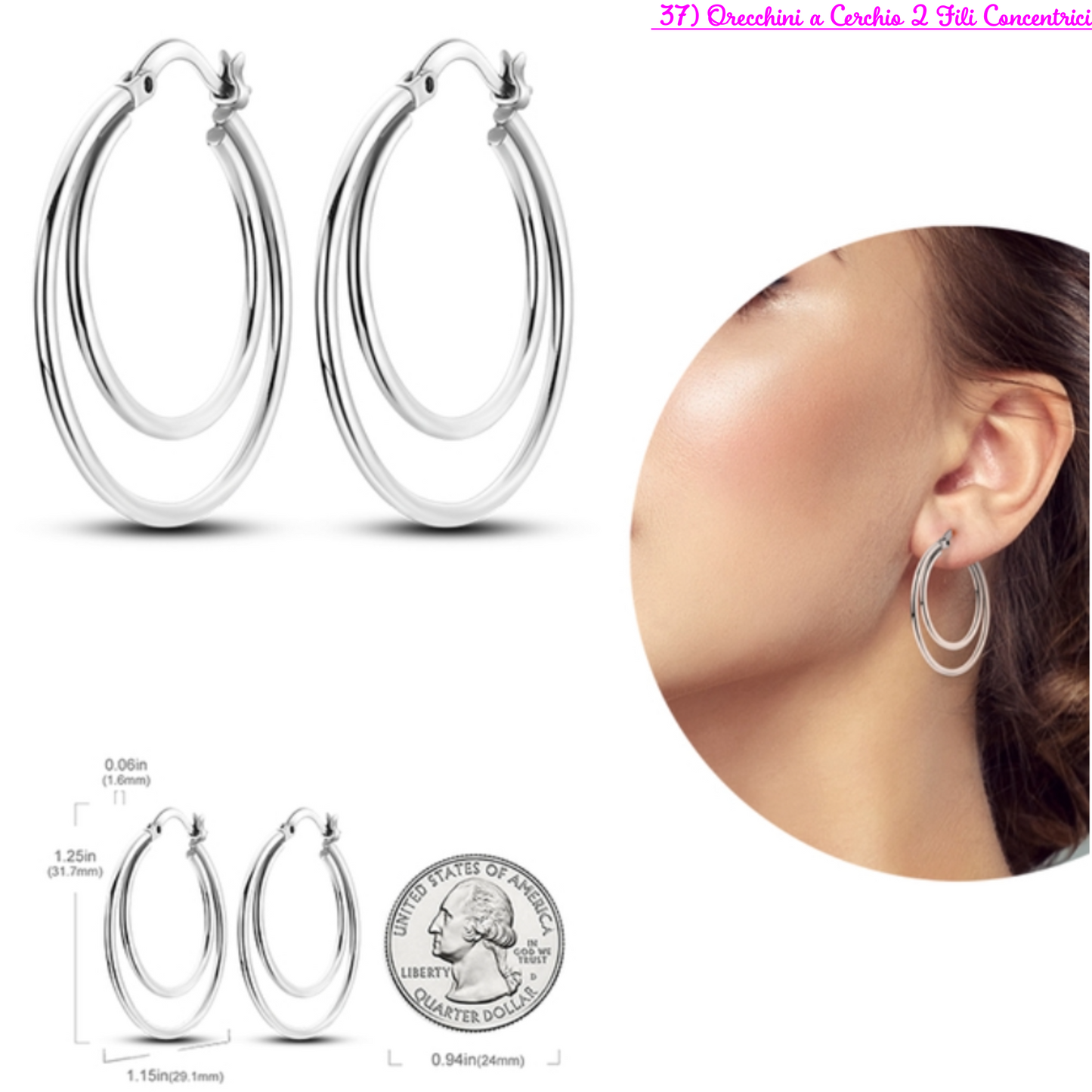 PRINCESS JEWELRY® Orecchini in Argento 925 (56 modelli) - Princess Jewelry