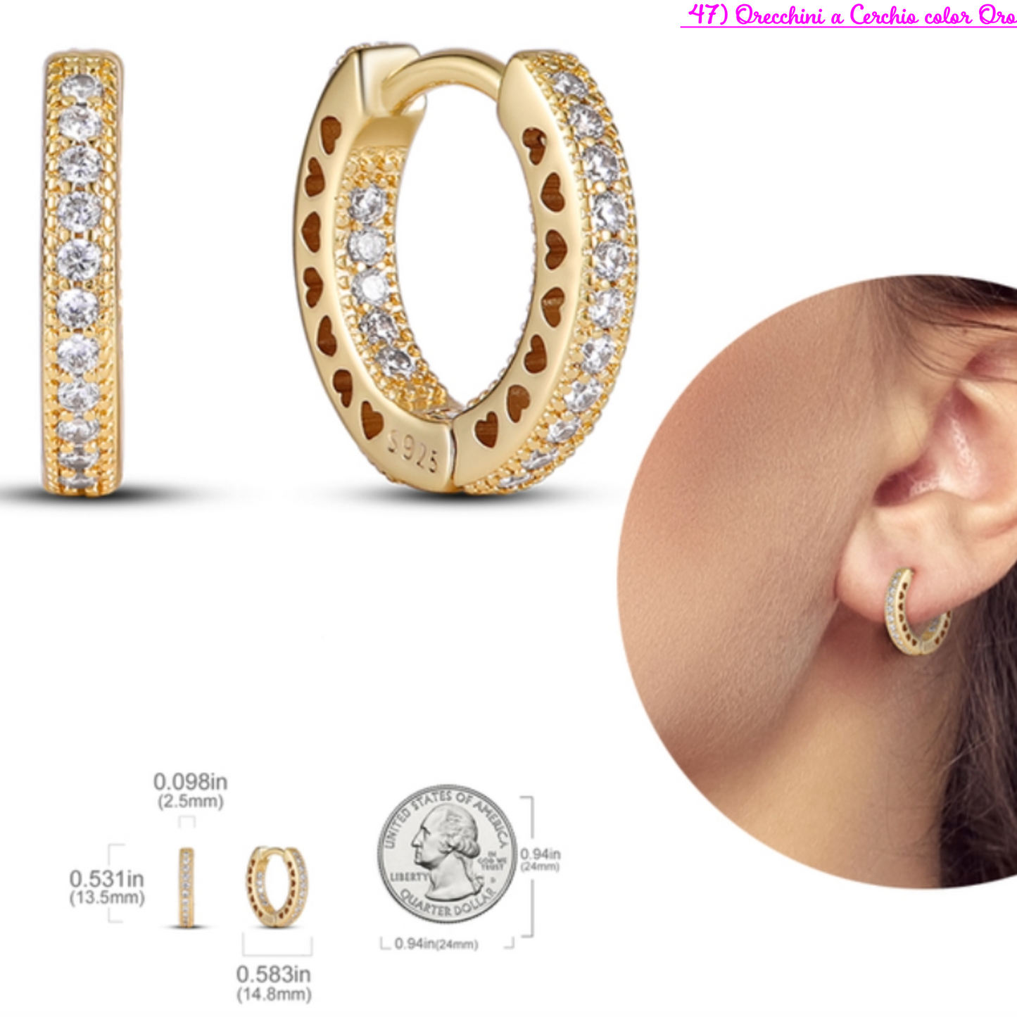 PRINCESS JEWELRY® Orecchini in Argento 925 (56 modelli) - Princess Jewelry