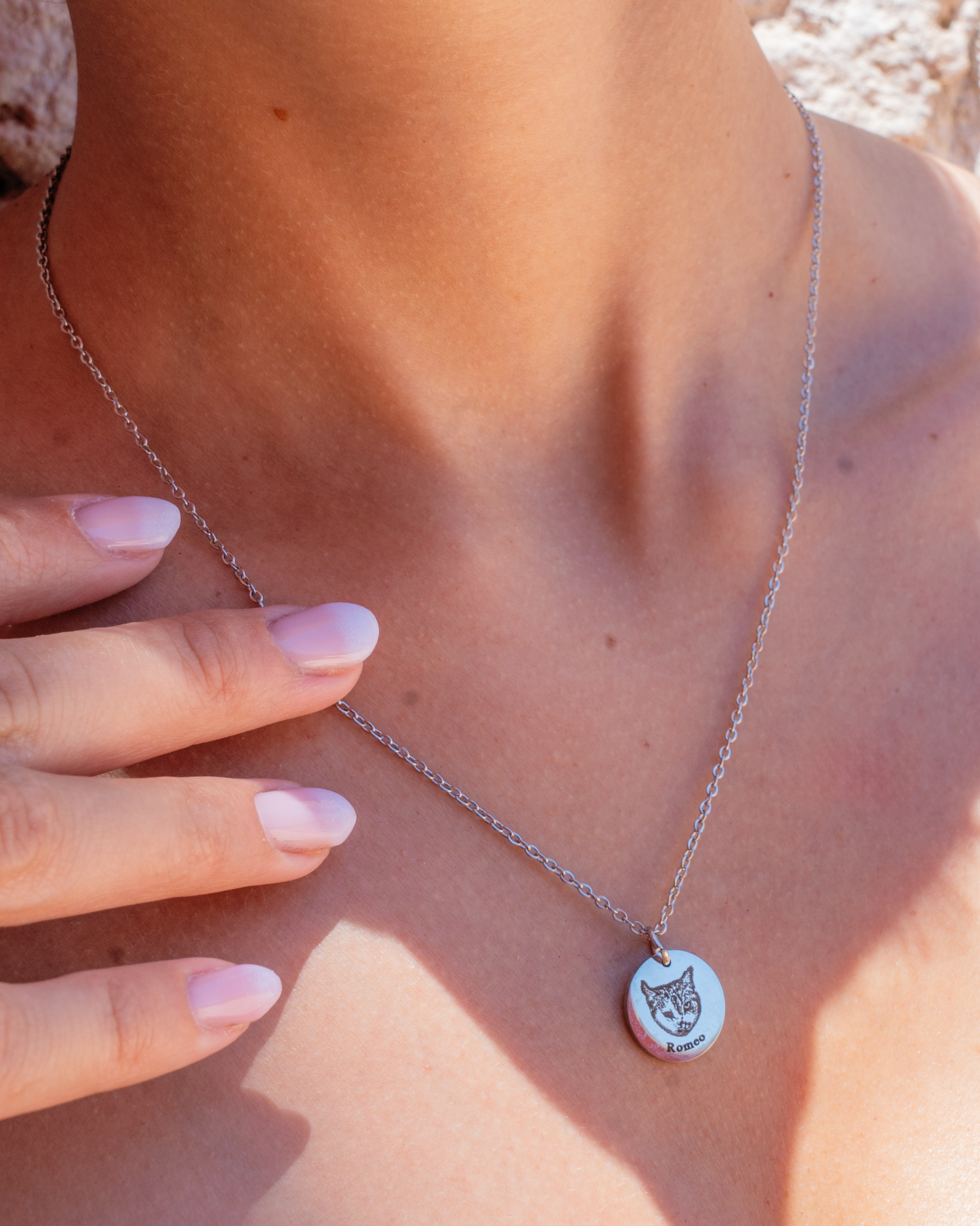 PRINCESS JEWELRY® Collana in Acciaio Inossidabile con Foto e Nome Personalizzati (3 colori) - Princess Jewelry