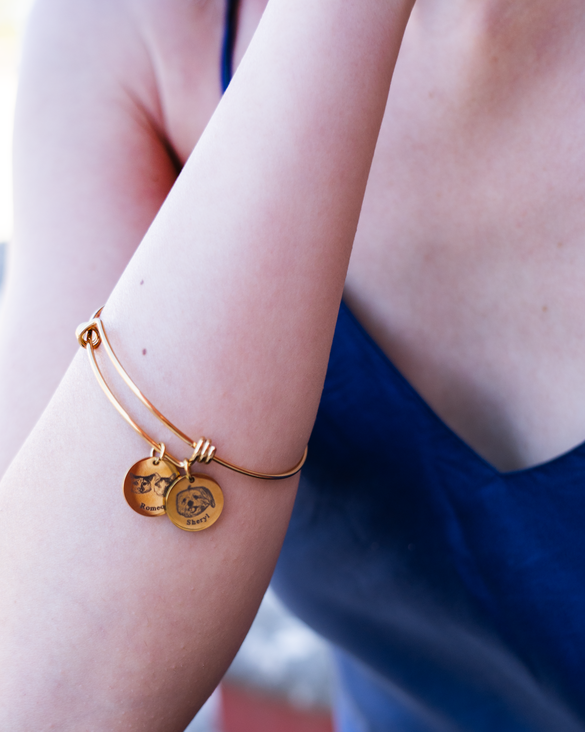 PRINCESS JEWELRY® Bracciale Con Foto Personalizzata da Incidere in Acciaio Inossidabile (3 colori) - Princess Jewelry