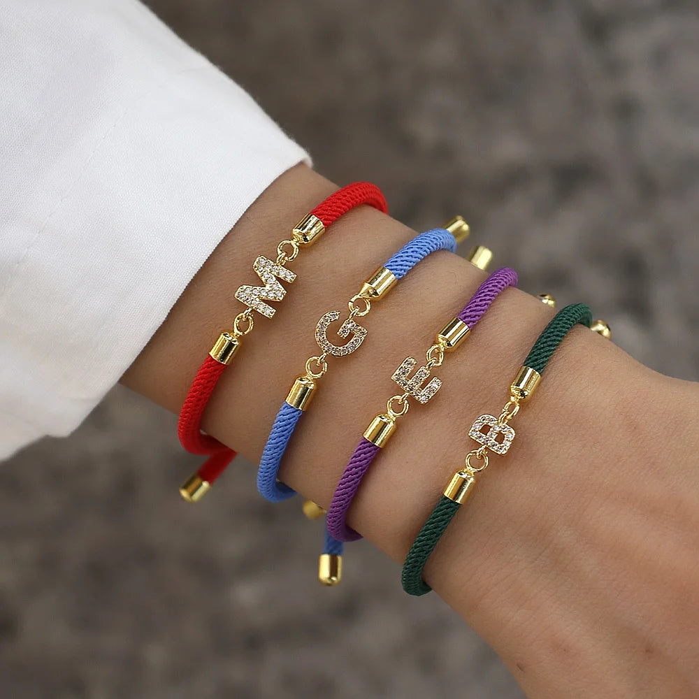 PRINCESS JEWELRY® Bracciale con Lettera Personalizzata (7 colori) - Princess Jewelry