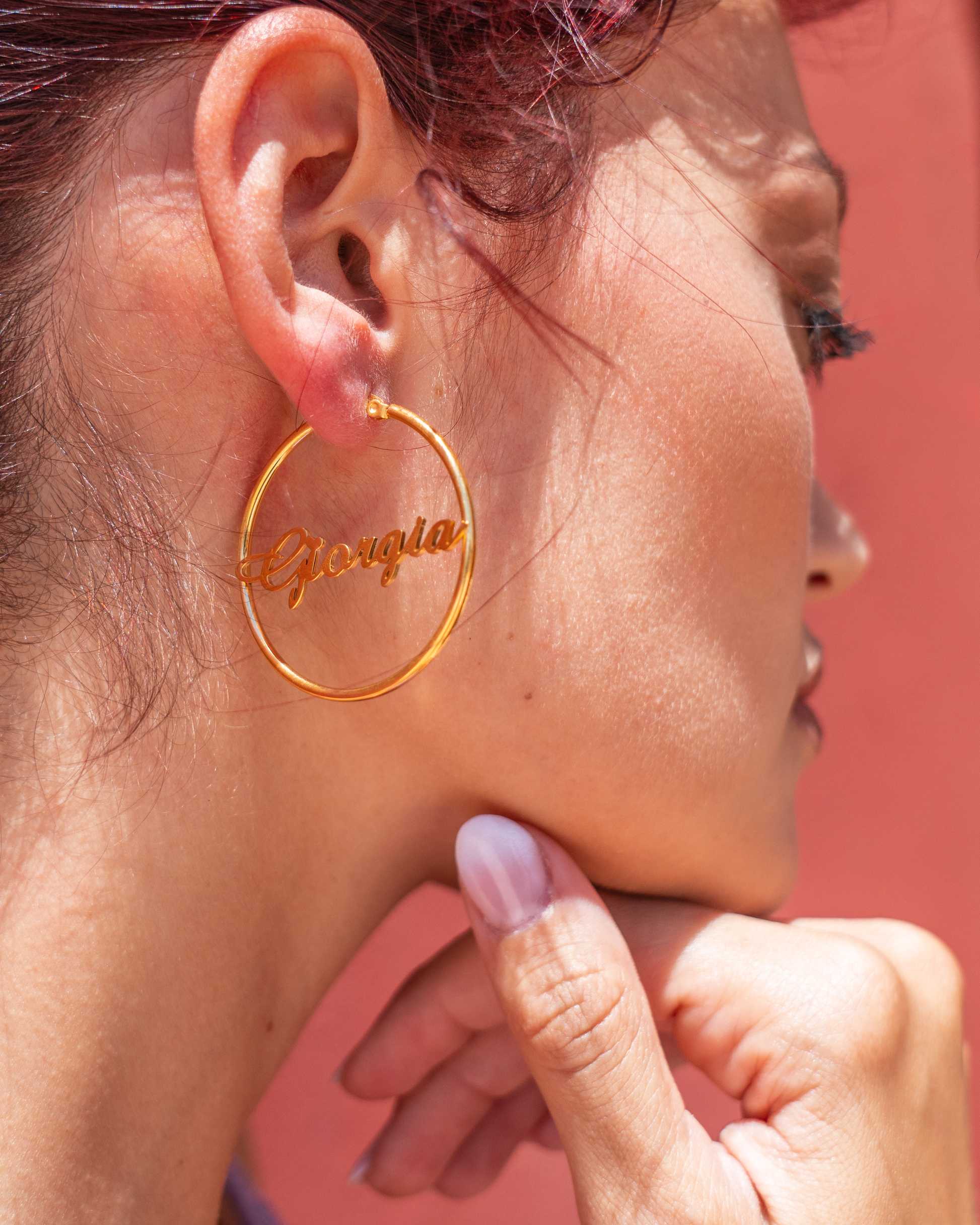 PRINCESS JEWELRY® Orecchini Hoop Personalizzati in Acciaio Inossidabile (2 colori) - Princess Jewelry