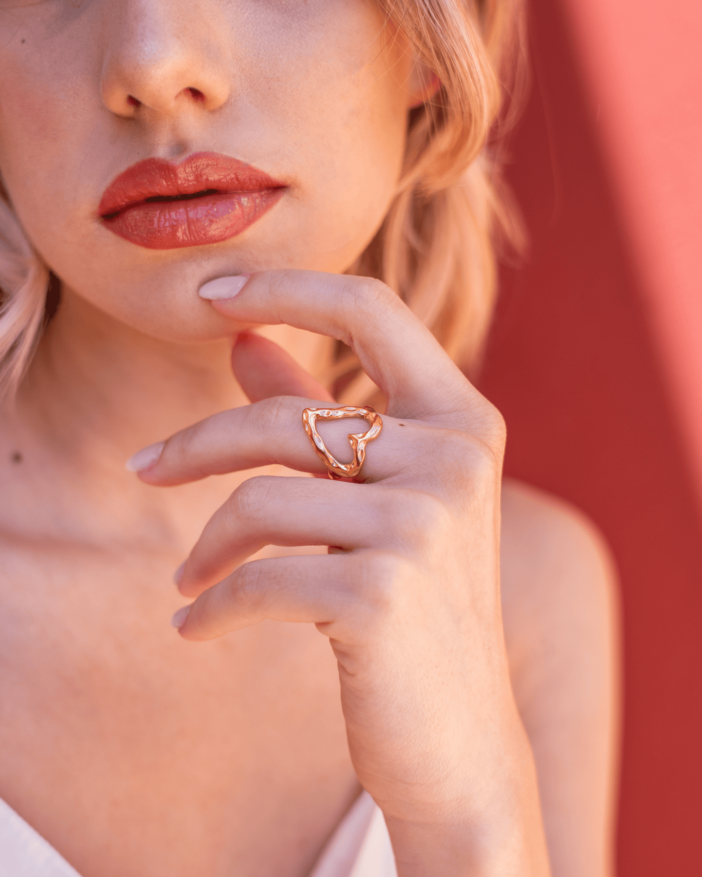 PRINCESS JEWELRY® Anello Resilient Heart in Acciaio Inossidabile Placcato Oro 18 Kt (2 colori) - Princess Jewelry