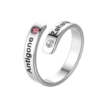 PRINCESS JEWELRY® Anello Personalizzato in Acciaio Inossidabile (3 colori) - Princess Jewelry