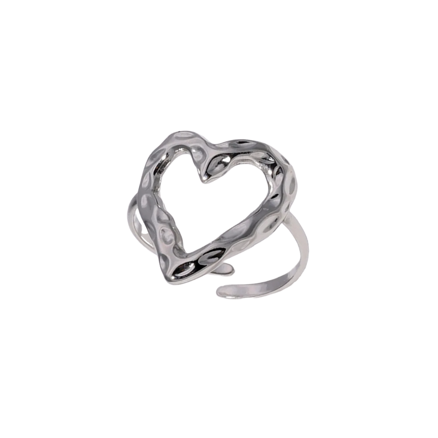 PRINCESS JEWELRY® Anello Resilient Heart in Acciaio Inossidabile Placcato Oro 18 Kt (2 colori) - Princess Jewelry