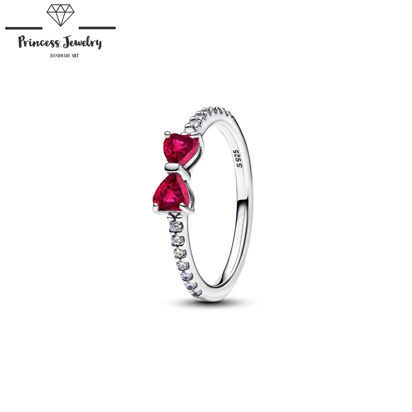 PRINCESS JEWELRY® Anello con Fiocco Brillante in Argento 925