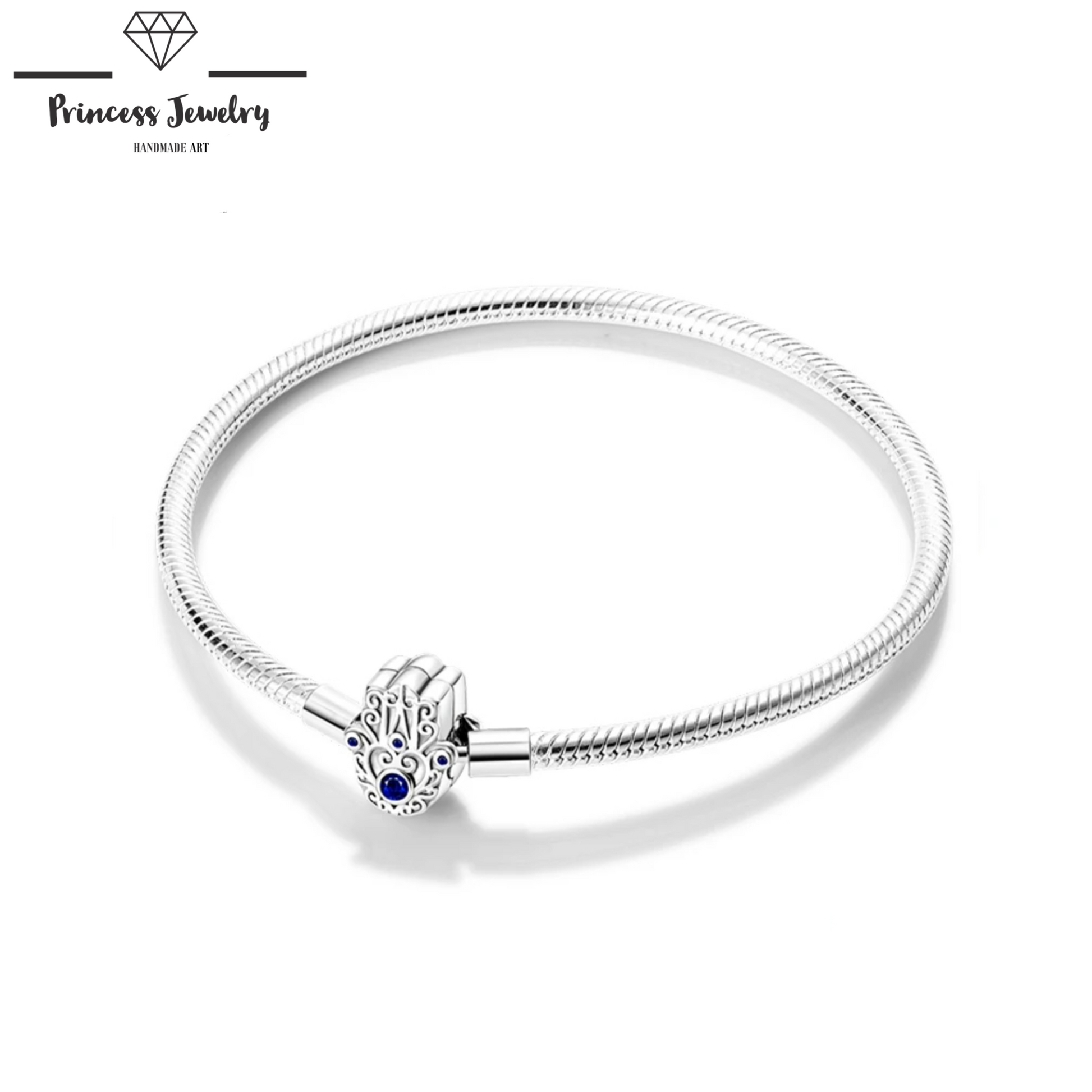 PRINCESS JEWELRY® Bracciale in Argento 925 con Mano di Fatima - Princess Jewelry