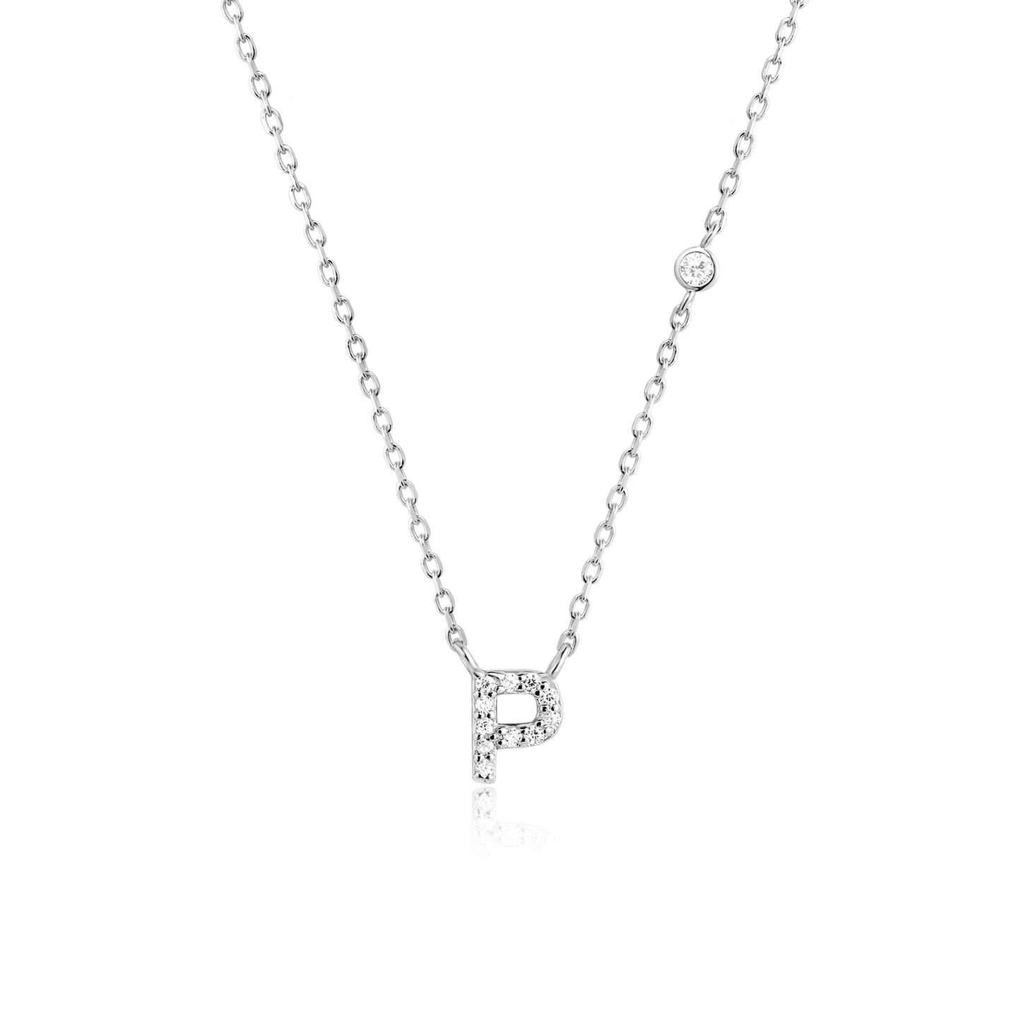 PRINCESS JEWELRY® Collana con Lettera Personalizzata in Argento 925 Placcato Oro 18 Kt (2 colori) - Princess Jewelry