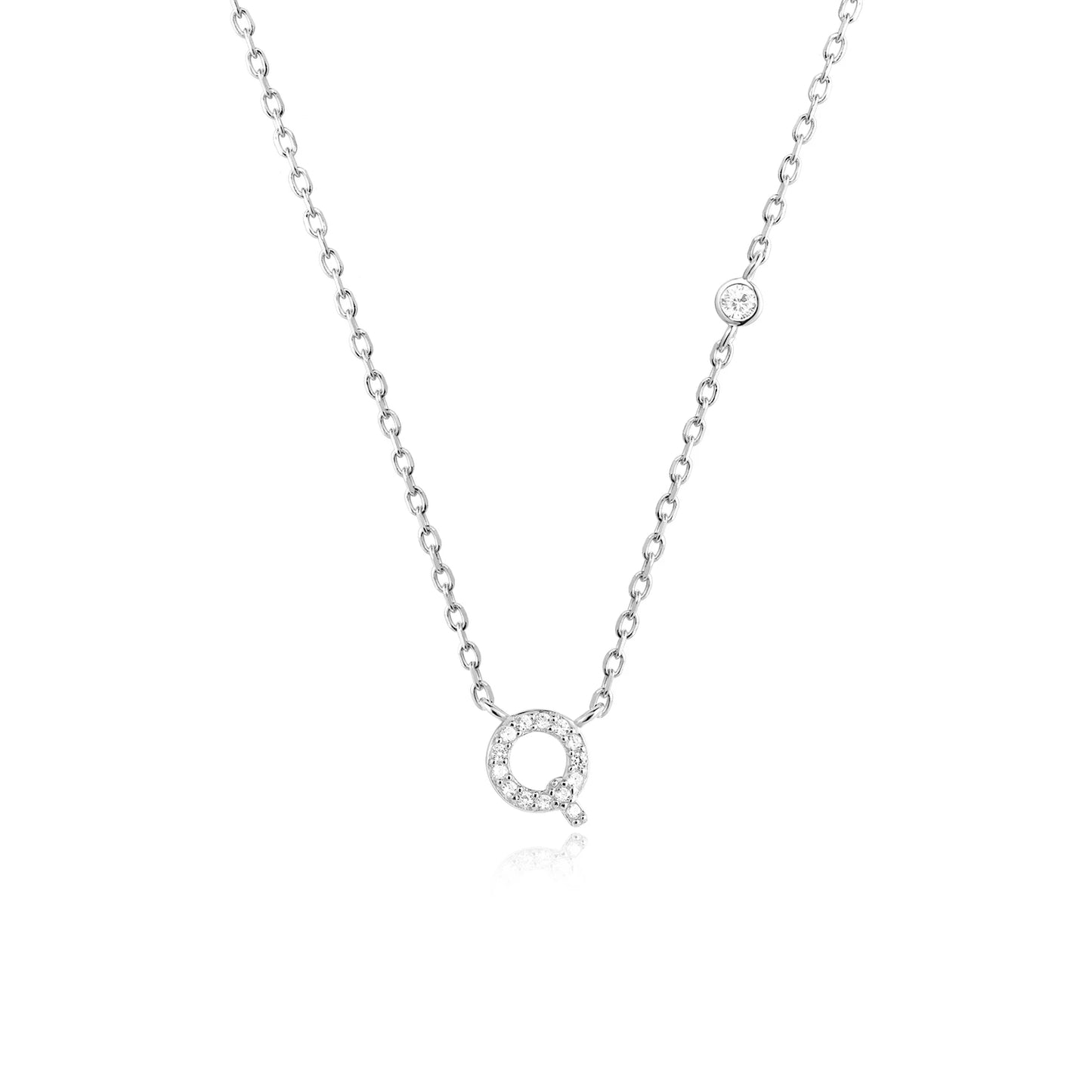 PRINCESS JEWELRY® Collana con Lettera Personalizzata in Argento 925 Placcato Oro 18 Kt (2 colori) - Princess Jewelry