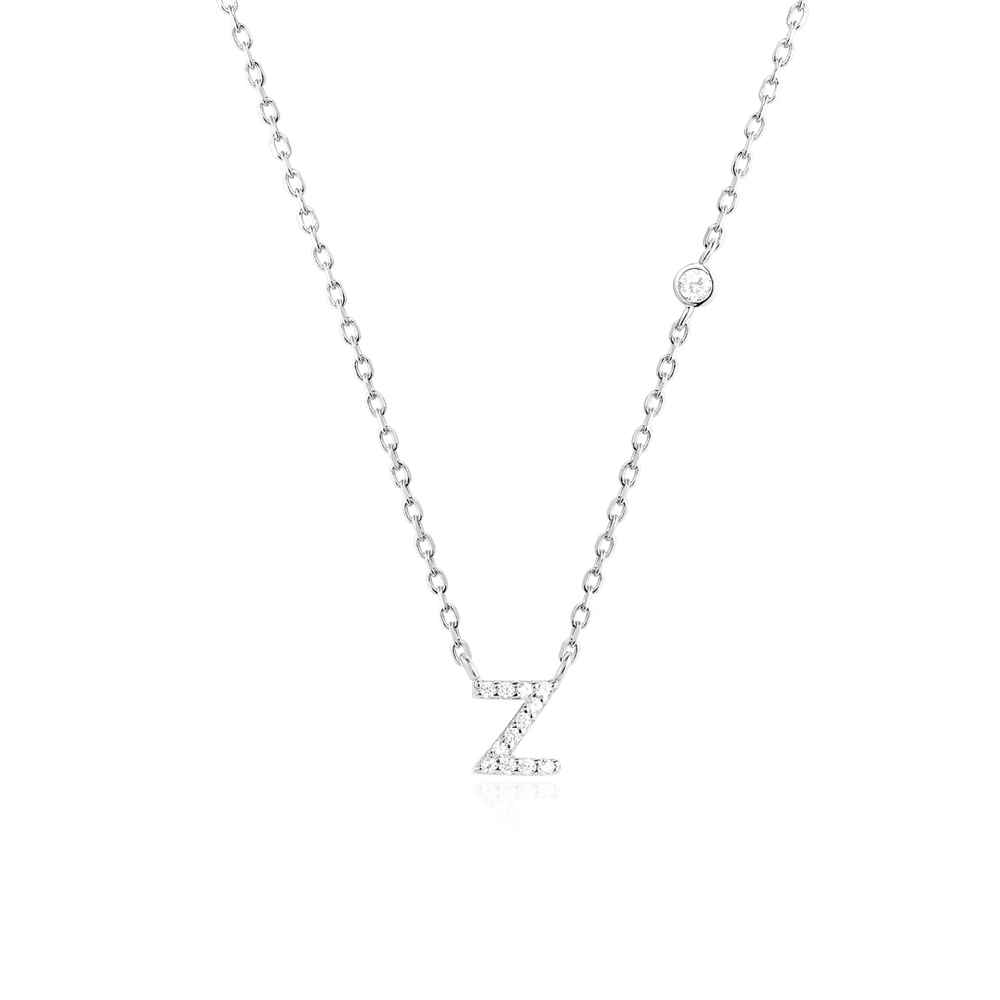 PRINCESS JEWELRY® Collana con Lettera Personalizzata in Argento 925 Placcato Oro 18 Kt (2 colori) - Princess Jewelry